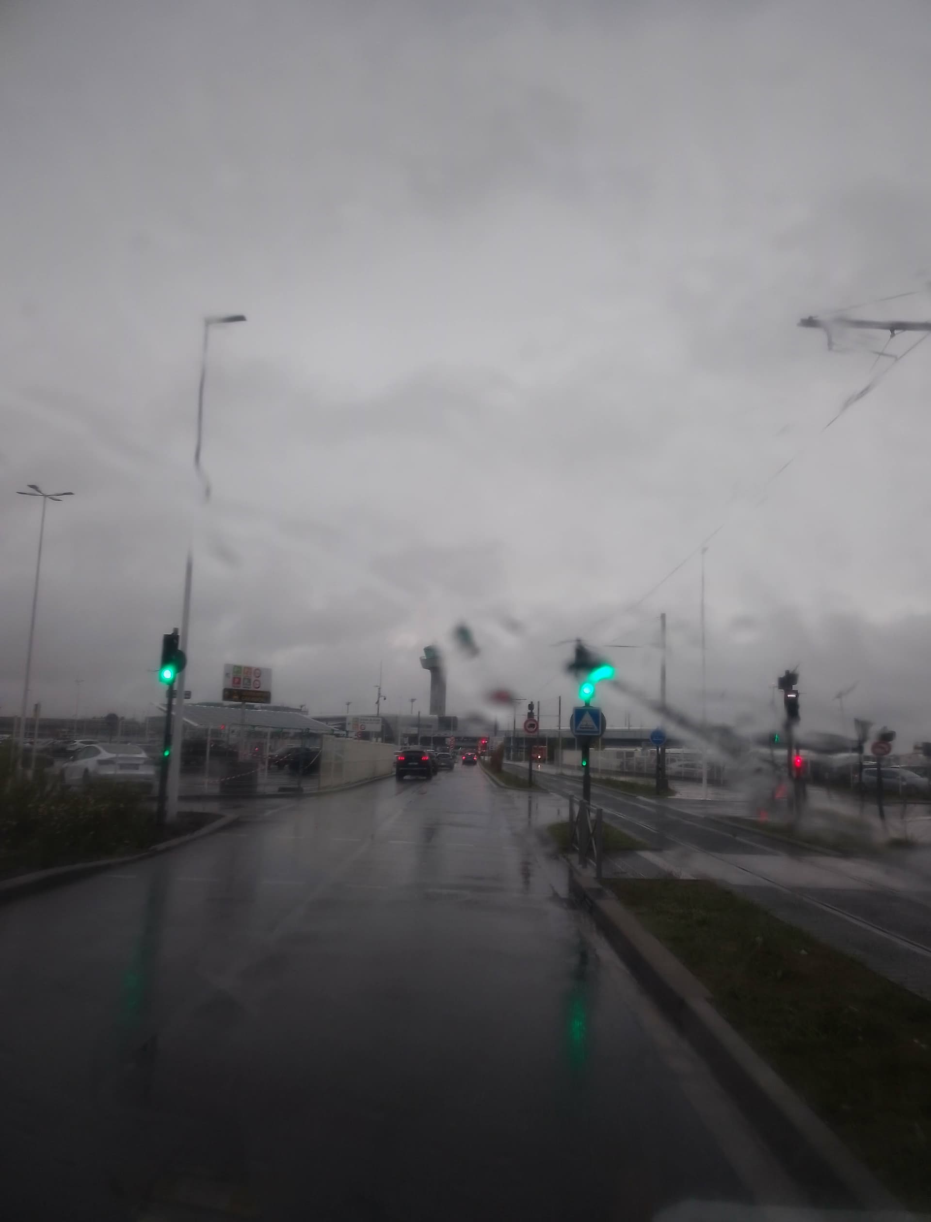 verschwommen bei Regenwetter