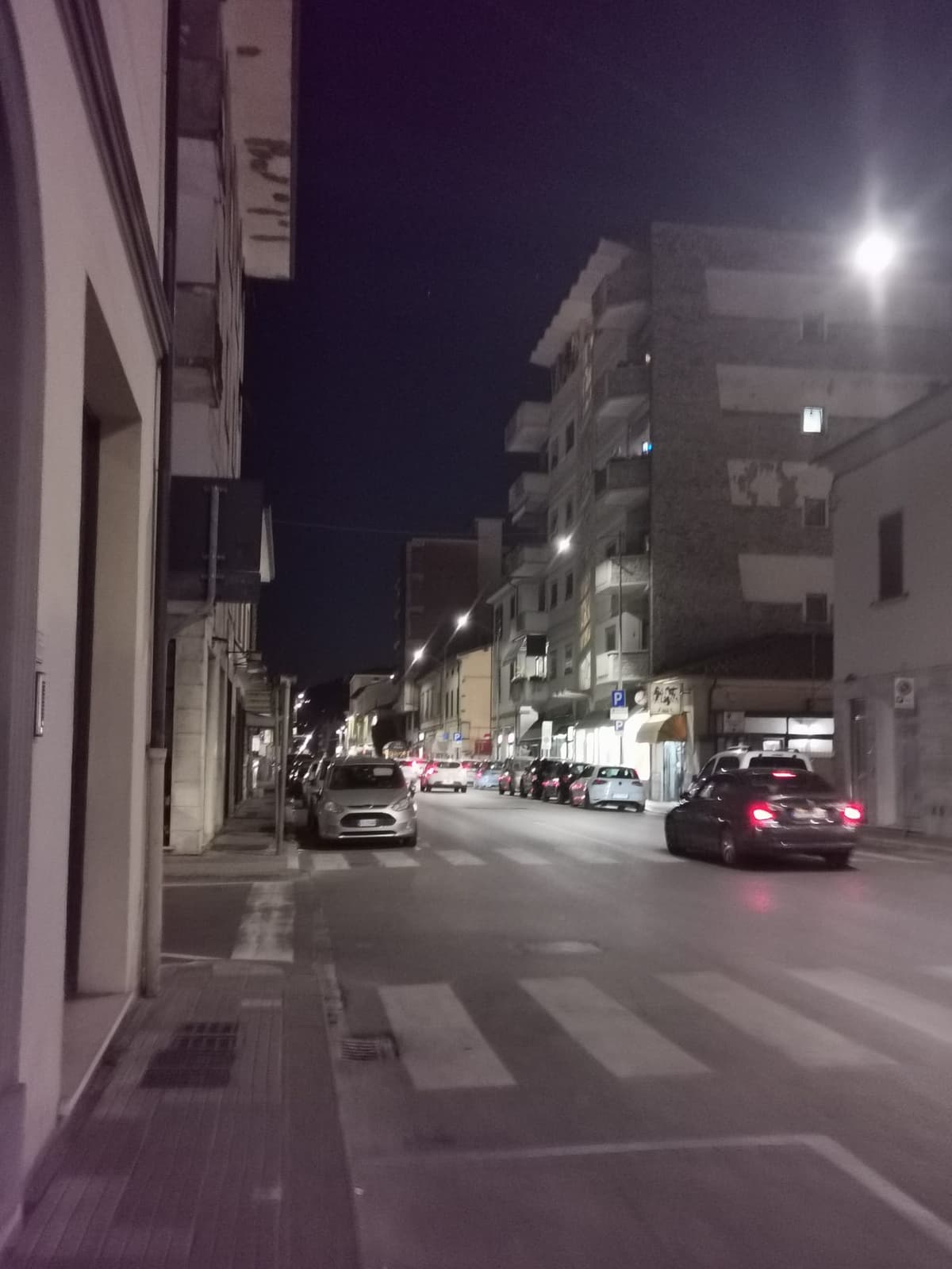 erhellte straße